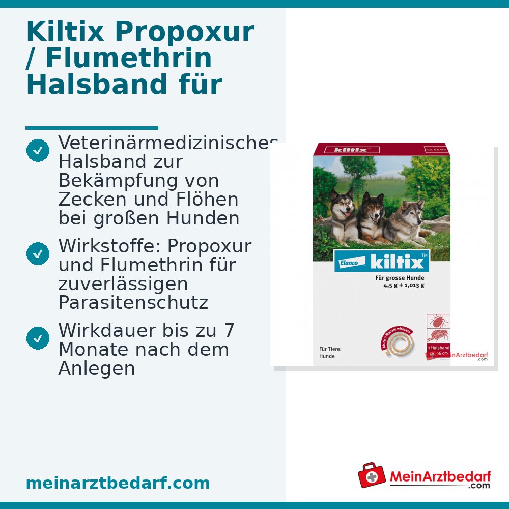 Kiltix Halsband für große Hunde Propoxur 4,5 g Flumethrin 1,013 g 1 St