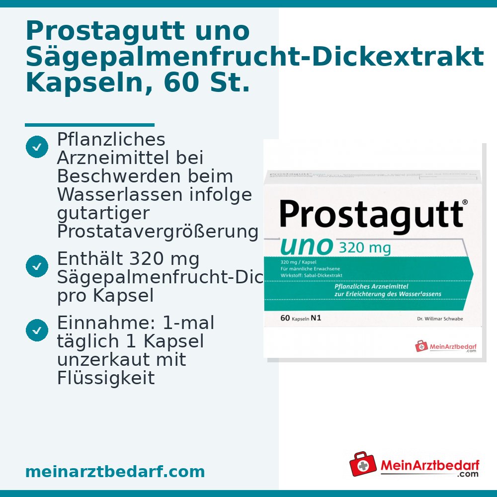 Prostagutt uno zaagpalmvruchten-dikextract capsules, 200 st.