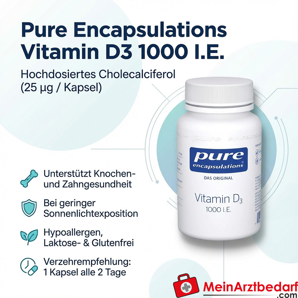 Pure Encapsulations Vitamina D3 1000 U.I. (25 µg) Capsule 60 Capsule