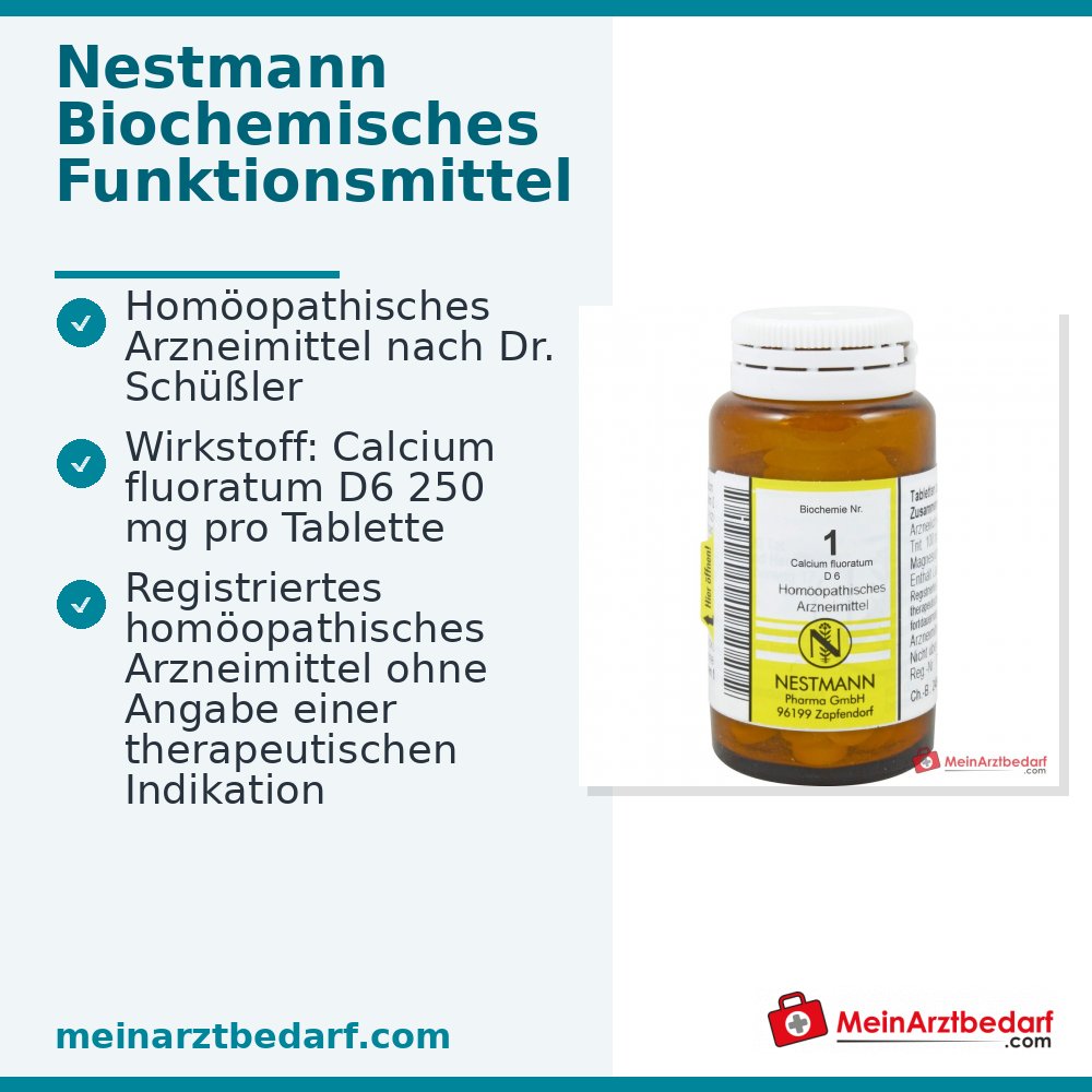 Biochemia Calcium fluoratum D6 Tabletki 250 mg 100 sztuk