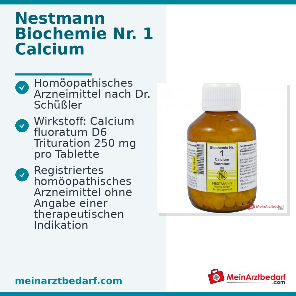 Biochemia Calcium fluoratum D6 Tabletki 250 mg 100 sztuk