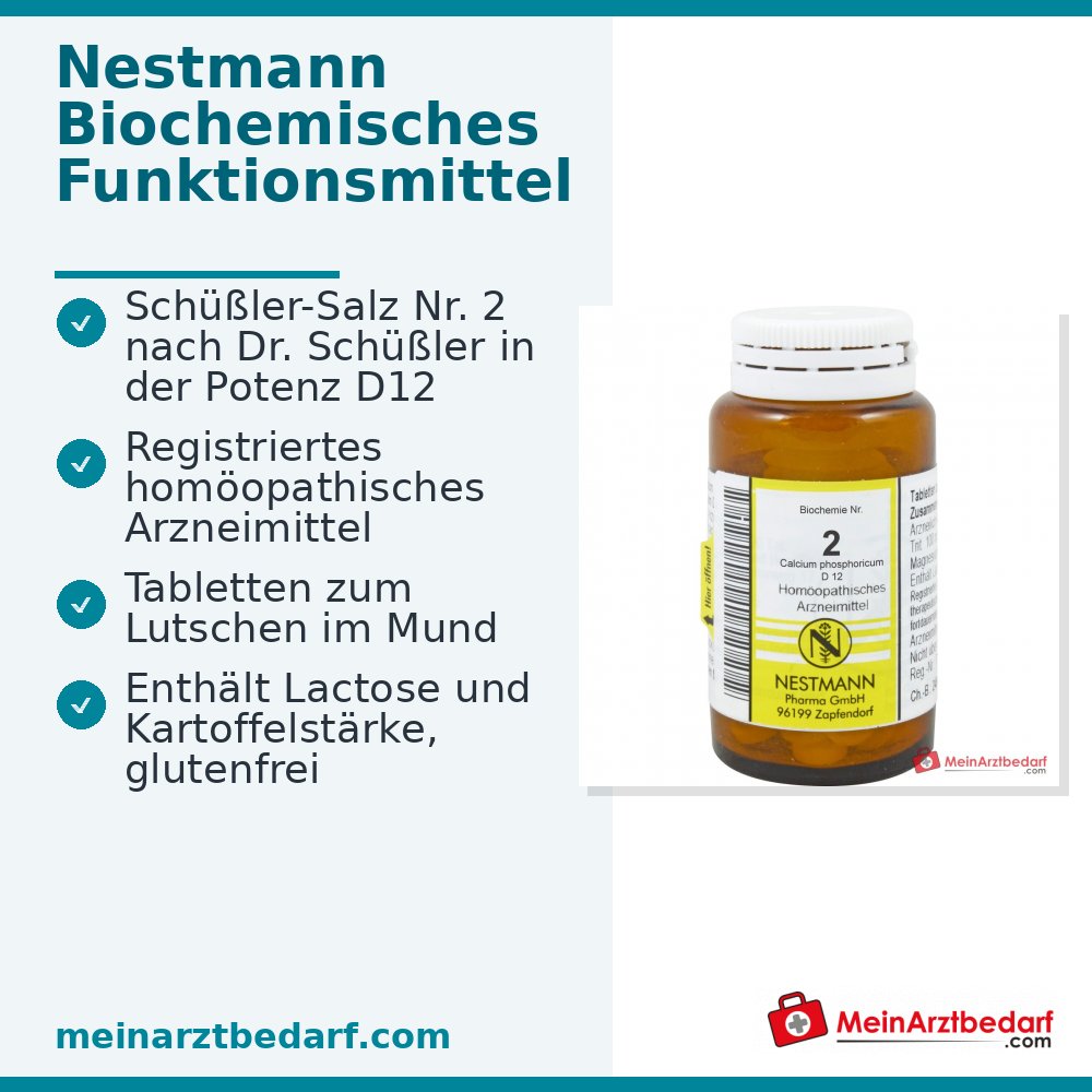 Biochemie 2 Calcium phosphoricum D12 250 mg Tabletten 100 Stück