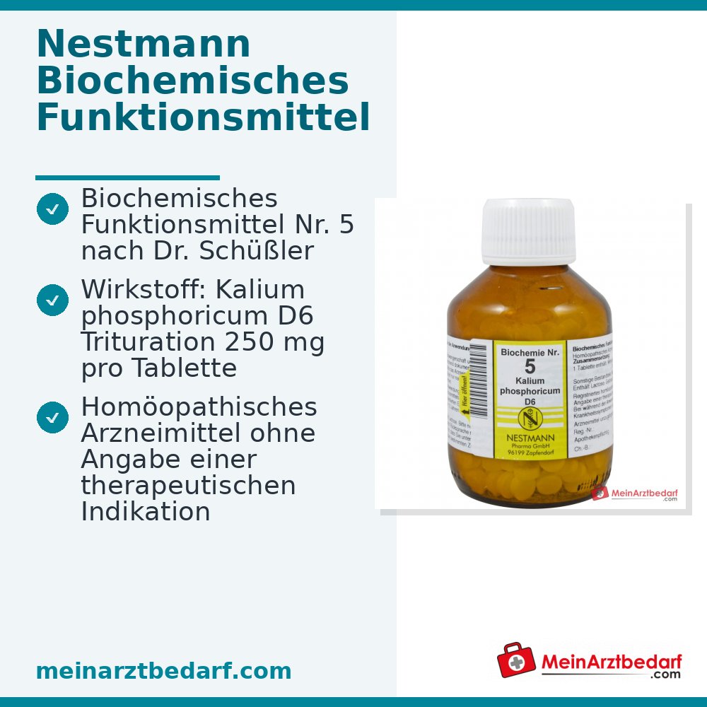 Nestmann Środek biochemiczny Nr 5 Kalium phosphoricum D6 Tabletki, 100 szt.