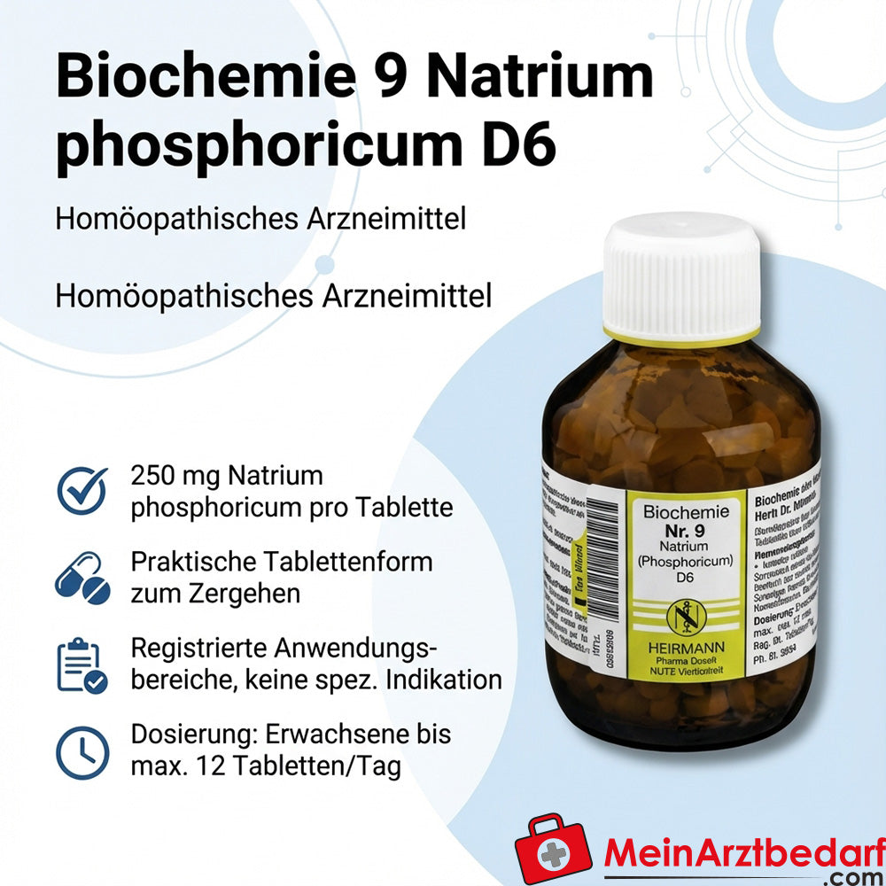 Biochemie 9 Natrium phosphoricum D6 Tabletten 250 mg 100 Stück
