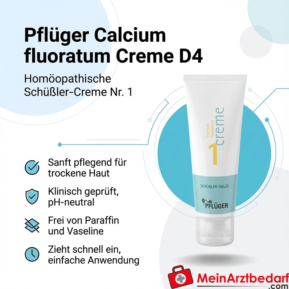 Biochimie Pflüger No 1 Calcium fluoratum D4 Crème pour la peau