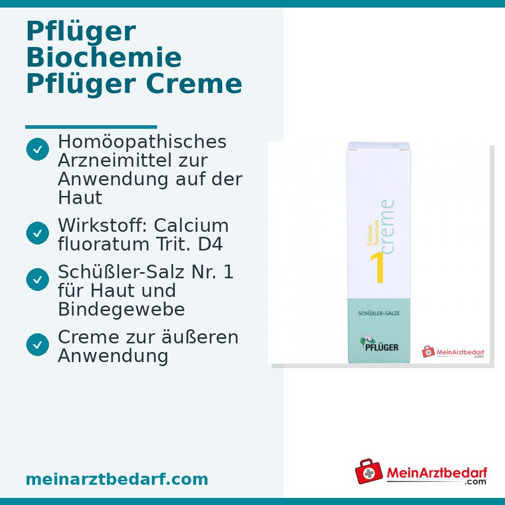 Pflüger Biochemie Pflüger Creme Nr. 1 Calcium fluoratum D4 Creme, 75 g