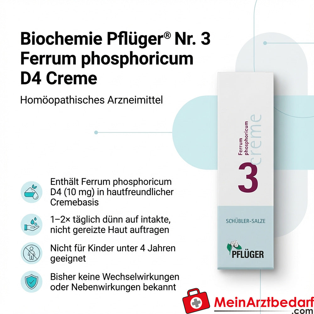 Biochemie Pflüger Nr. 3 Ferrum phosphoricum D4 Crème 10 mg