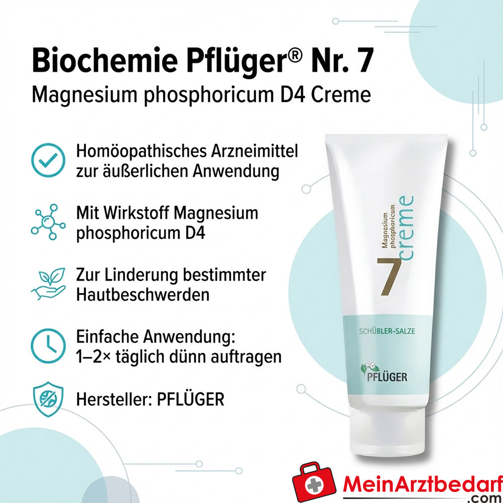 Biochemie Pflüger nr. 7 Magnesiumfosforicum D4 Crème