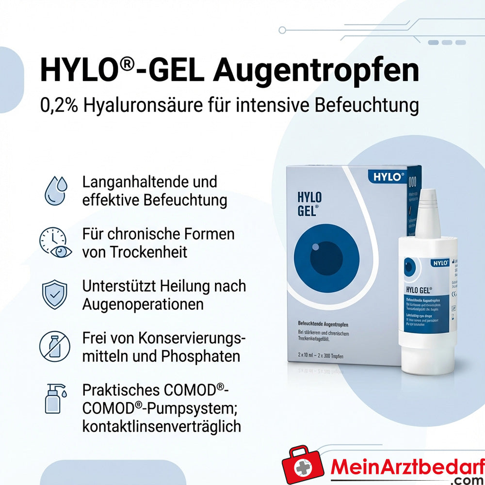 HYLO®-GEL Colirio de ácido hialurónico 0,2% 20 ml