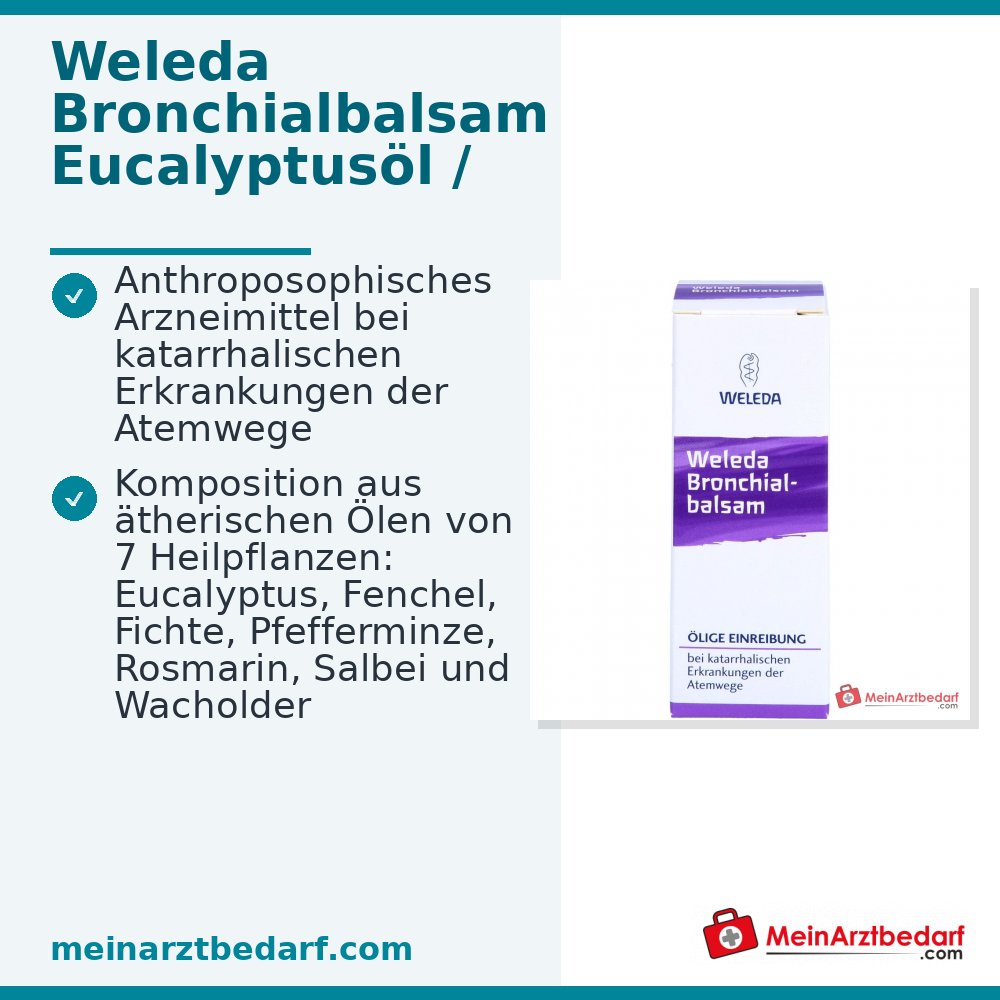 Weleda Bronchialbalsem Olie voor Inwrijving, 20 ml
