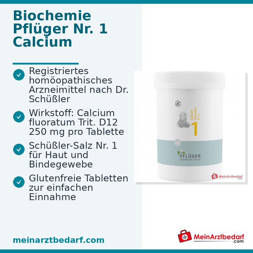 Pflüger Biochemie Nr. 1 Calcium fluoratum D12 250 mg Tabletten
