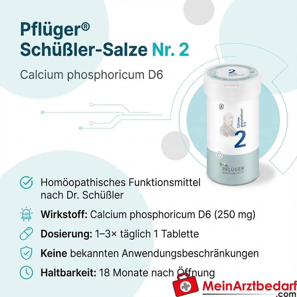 Biochemie Pflüger Nr. 2 Calcium phosphoricum D6 Tabletten 250 mg
