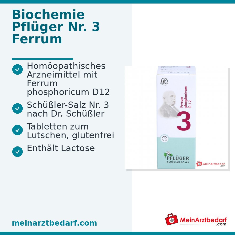 Biochemie Pflüger Nr. 3 Ferrum phosphoricum D12 Tabletten 400 Stück