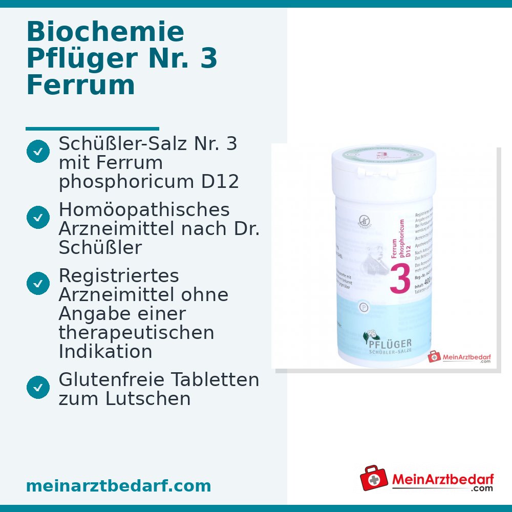Biochemie Pflüger Nr. 3 Ferrum phosphoricum D12 Tabletten 400 Stück