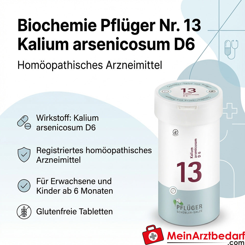 Biochimie Pflüger n° 13 Kalium arsenicosum D6 comprimés 100 pcs