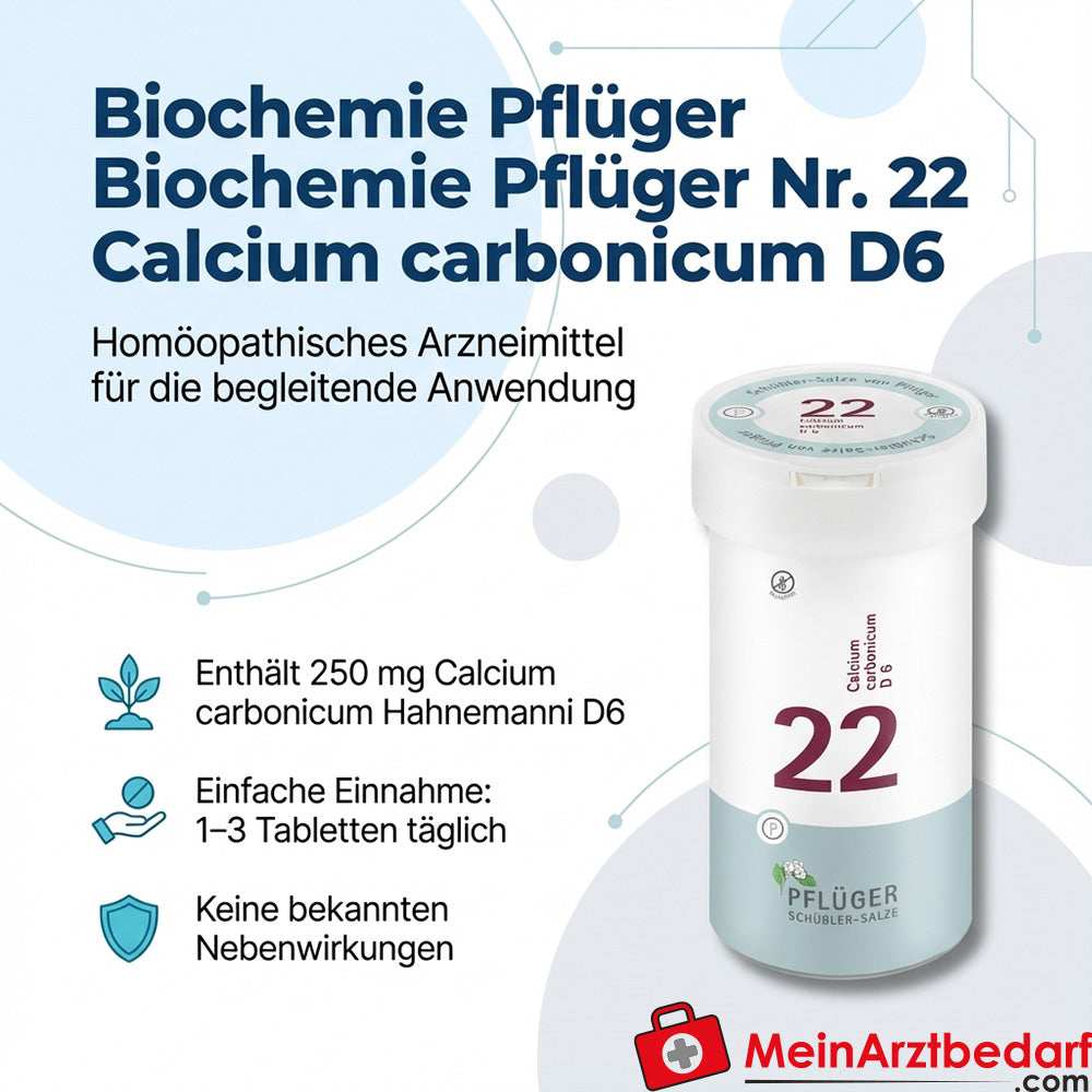 Biochemie Pflüger® Nr. 22 Calcium carbonicum D6 250 mg Tabletten
