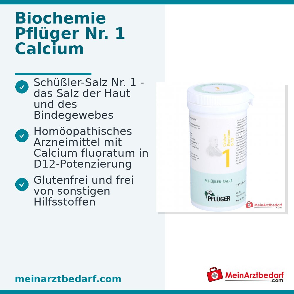 Pflüger Biochemie Nr.1 Calcium fluoratum D12 Pulver 1000 mg (1 g)