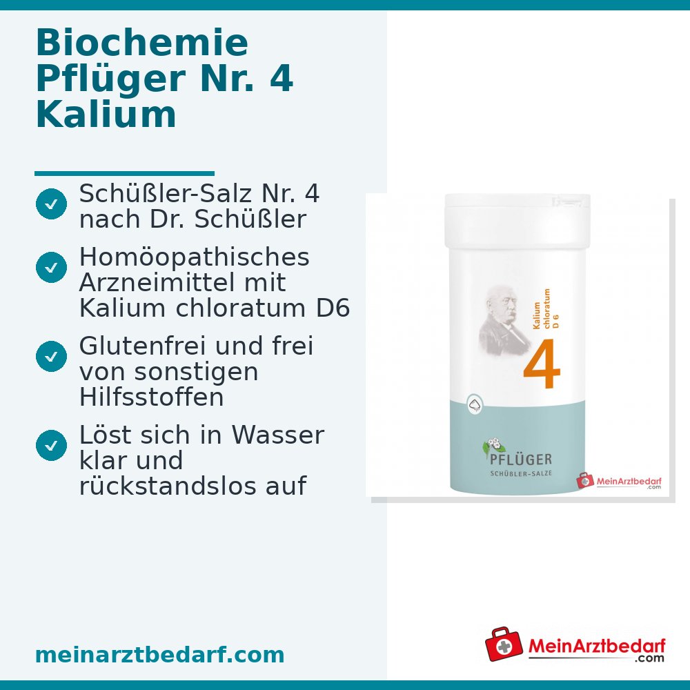 Biochimica Pflüger No. 4 Potassio chloratum D6 1000 mg polvere