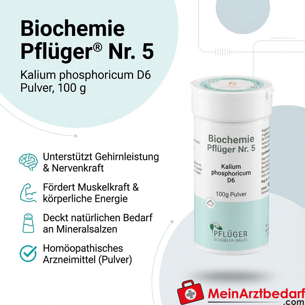 Pflüger Biochemie Nr. 5 Kalium phosphoricum D6 Pulver, 100 g