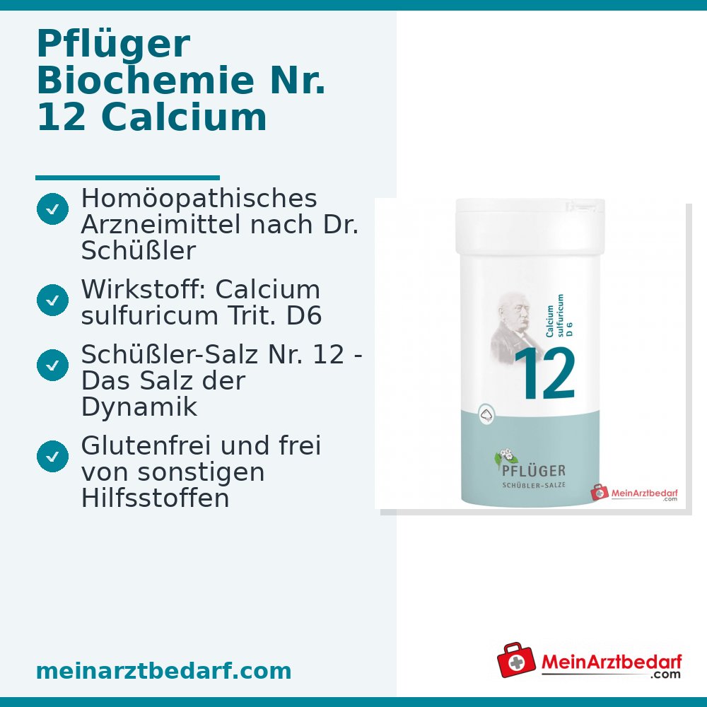 Pflüger Biochemie Nr. 12 Calcium sulfuricum D6 Pulver, 100 g