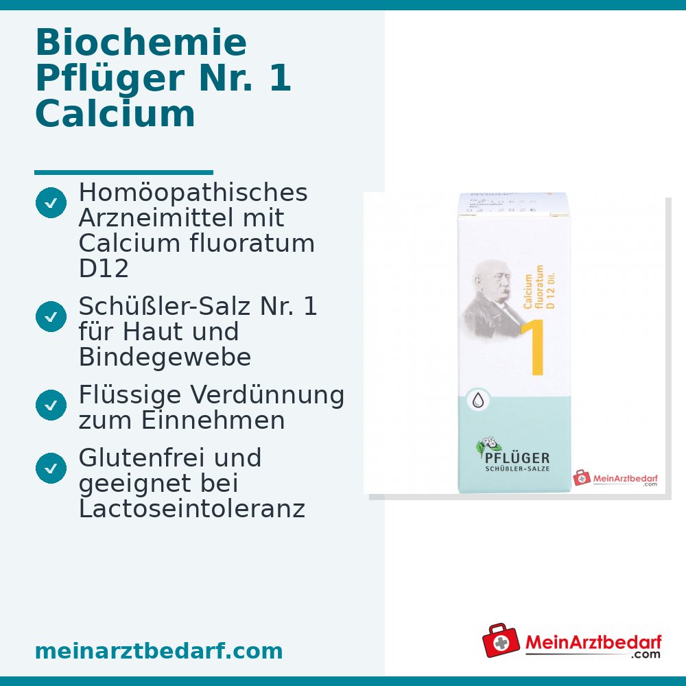 Biochemie Pflüger Nr. 1 Calcium fluoratum D12 druppels, 100 ml