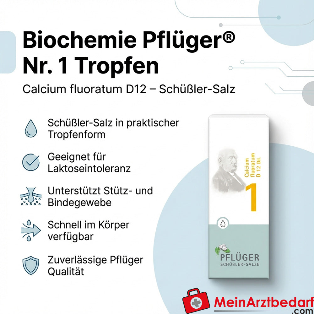 Biochemie Pflüger Nr. 1 Calcium fluoratum D12 Tropfen