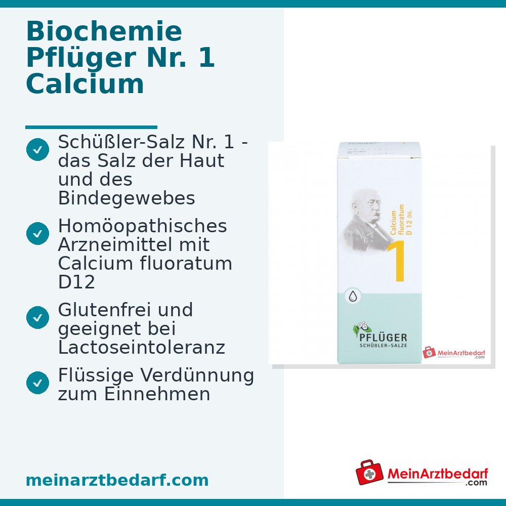 Biochemie Pflüger Nr. 1 Calcium fluoratum D12 druppels, 100 ml