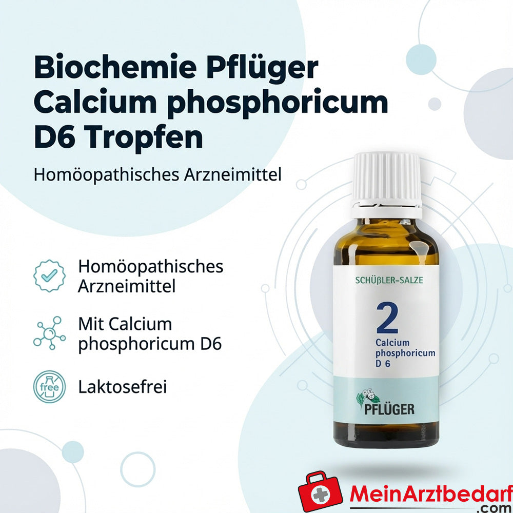 Biochemie Pflüger Calcium phosphoricum D6 Tropfen