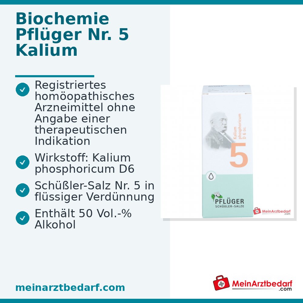 Biochemie Pflüger Nr. 5 Kalium phosphoricum D6 Tropfen 100 ml