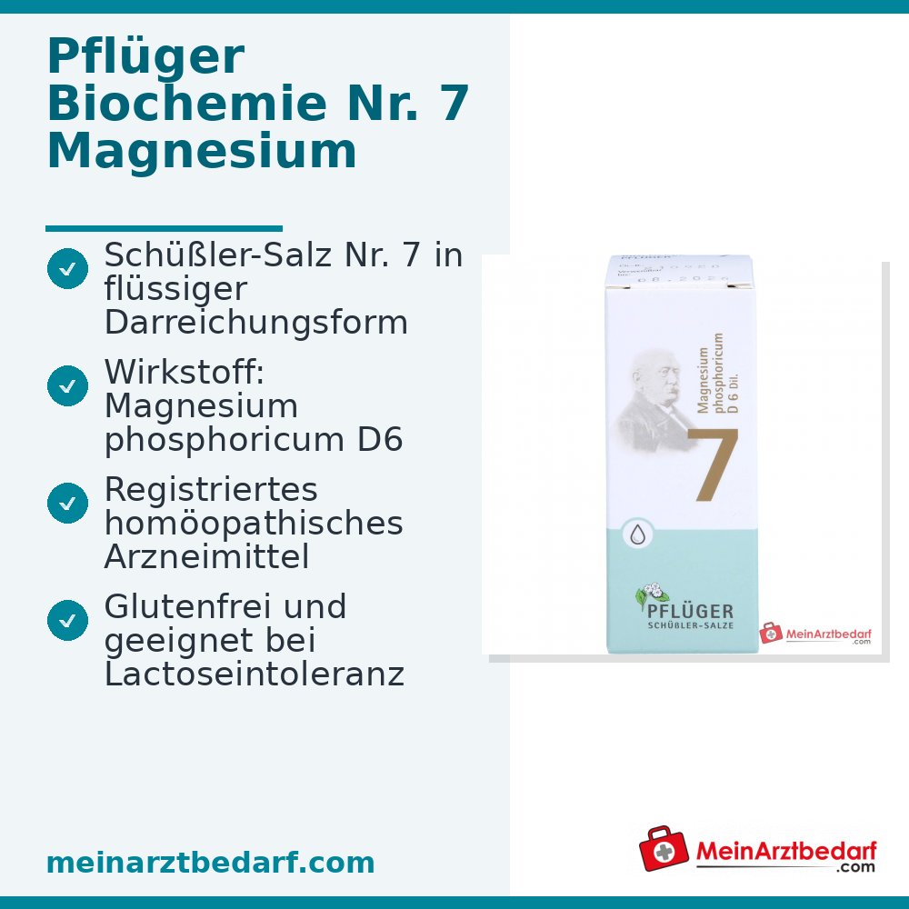 Biochemie Pflüger® No. 7 Magnesium phosphoricum D6 krople 1000 mg
