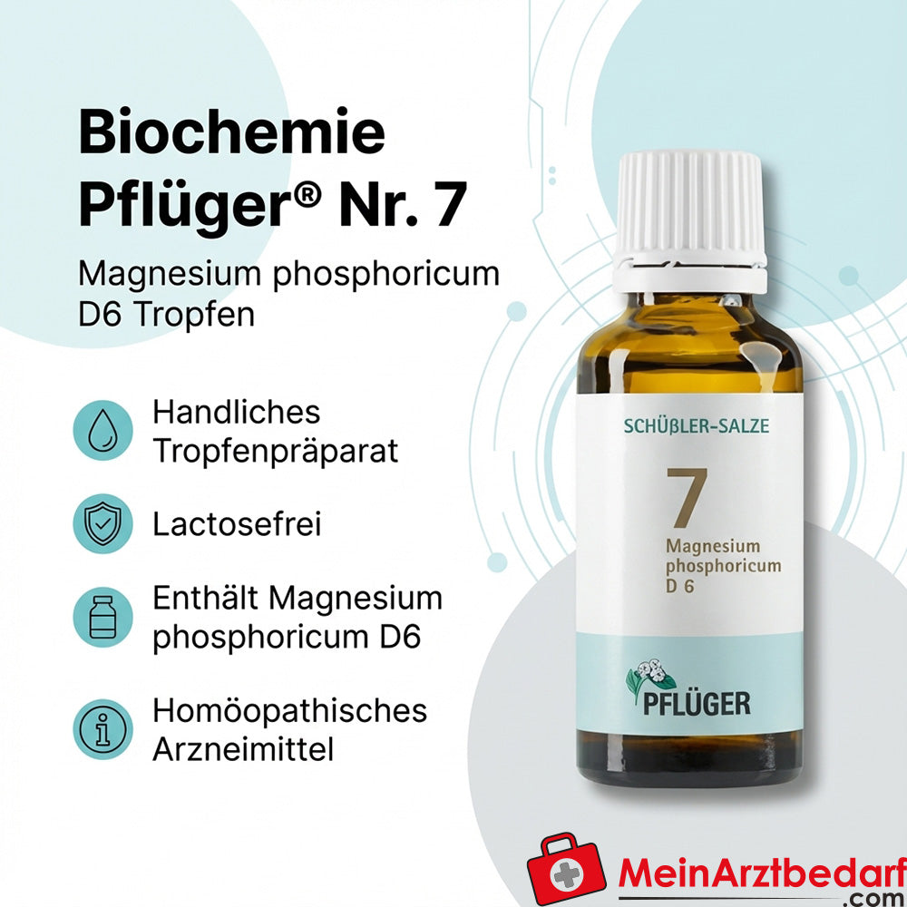 Biochemie Pflüger® No. 7 Magnesium phosphoricum D6 krople 1000 mg