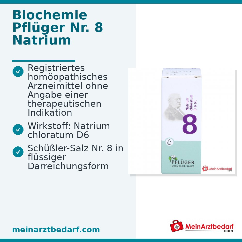 Biochimica Pflüger n. 8 Natrium chloratum D6 gocce 1000 mg