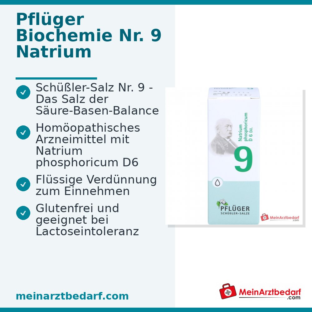 Biochemie Pflüger Nr. 9 Natrium phosphoricum D6 Tropfen 10 ml