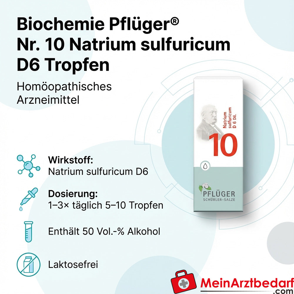 Biochemie Pflüger Nr. 10 Natrium sulfuricum D6 Tropfen