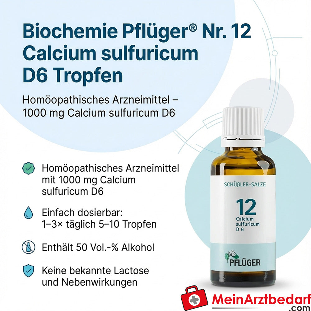 Biochemie Pflüger Nr. 12 Calcium sulfuricum D6 1000 mg Tropfen