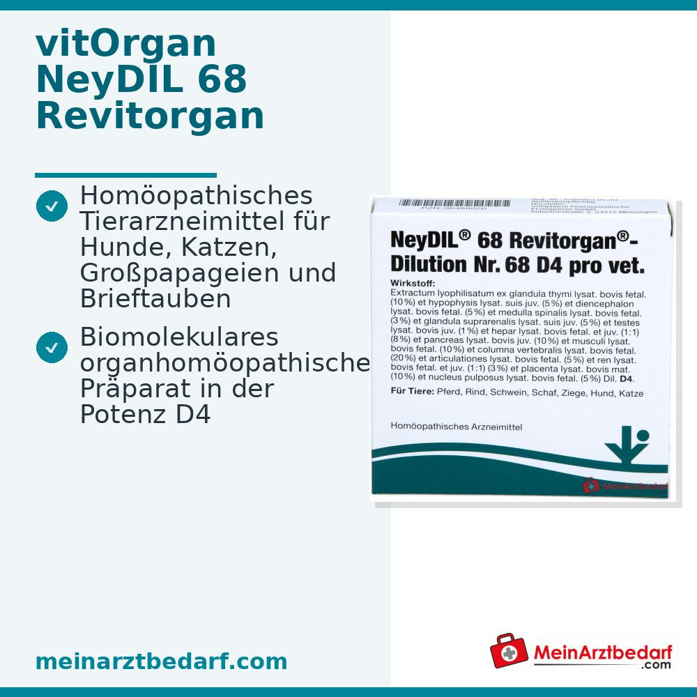 NeyDIL nº 68 D4 pro vet 1 µg/ml solución inyectable 5 x 2 ml