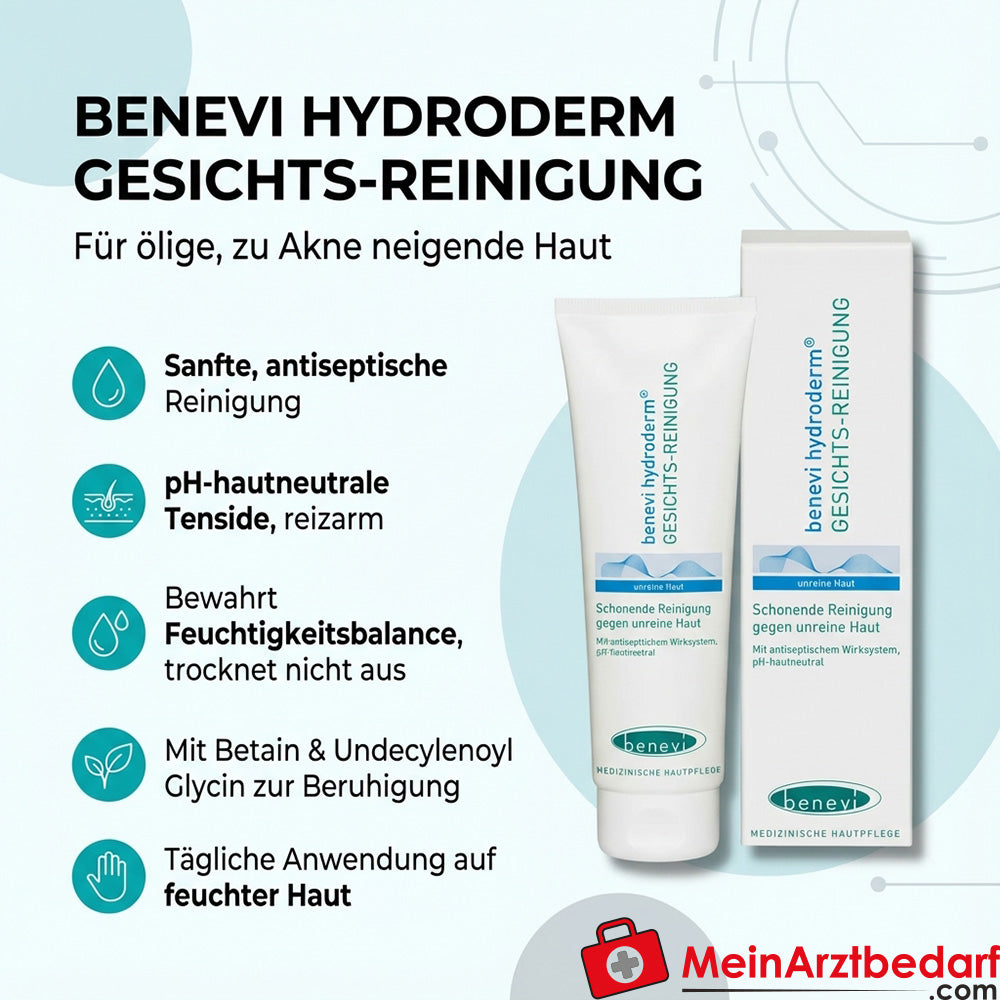 BENEVI HYDRODERM Gesichts-Reinigung Betain und Undecylenoyl-Glycin 125 ml