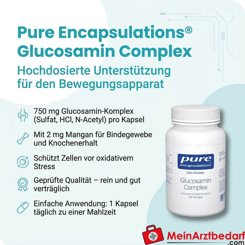 Pure Encapsulations Complejo de Glucosamina 3 x 250 mg Cápsulas 60 Cápsulas