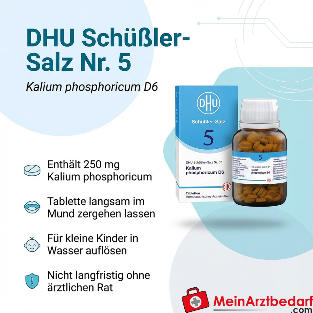 DHU Schuessler Sale n. 5 Potassio fosforico D6 Compresse 80 pezzi