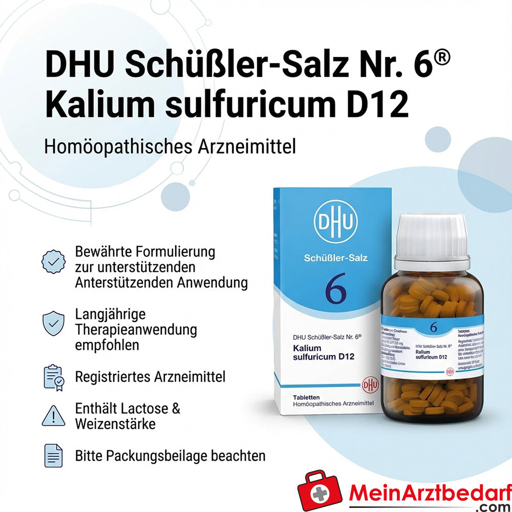 DHU Schüßler-Salz Nr. 6 D12 Kalium sulfuricum hom. Arzneimittel Tabletten