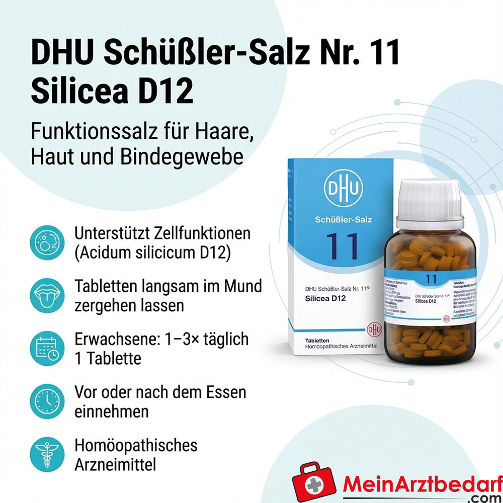 DHU Schüßler-Salz Nr. 11 Silicea D12 Acidum silicicum 250 mg Tabletten