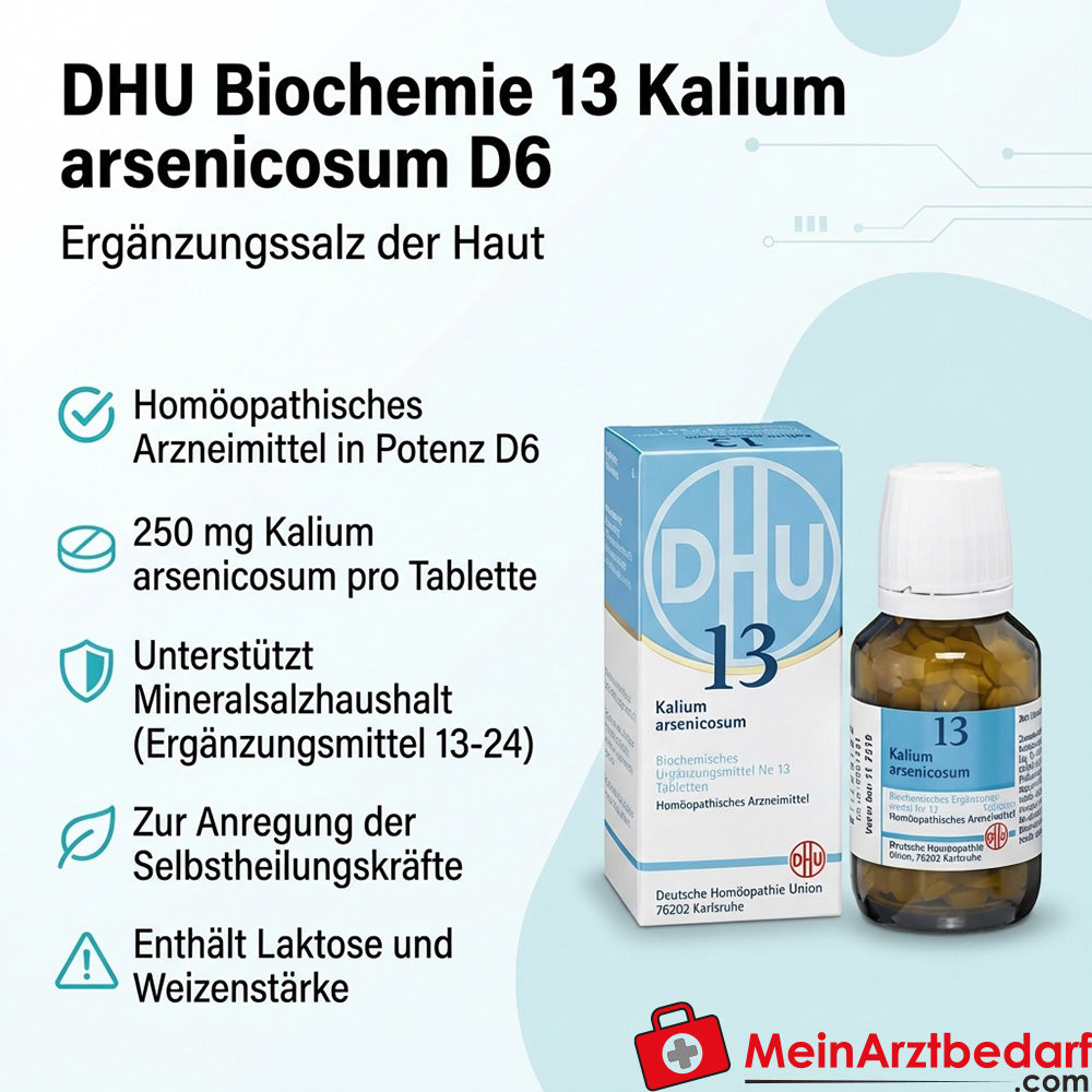 DHU Biochemie 13 Kalium arsenicosum D6 250 mg Tabletten