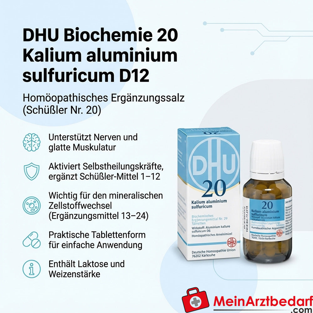 DHU Biochimica 20 Potassio alluminio solforico D12 Compresse