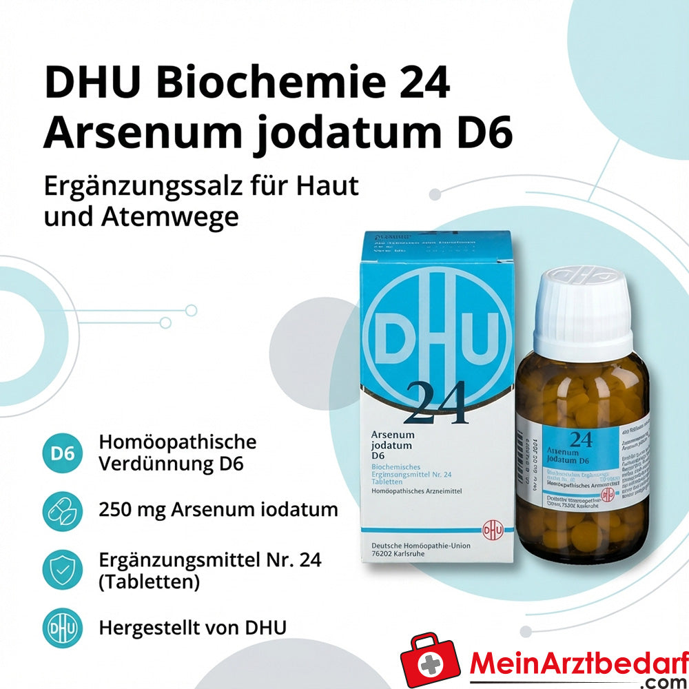DHU Biochemie 24 Arsenum jodatum D6 250 mg Tabletten