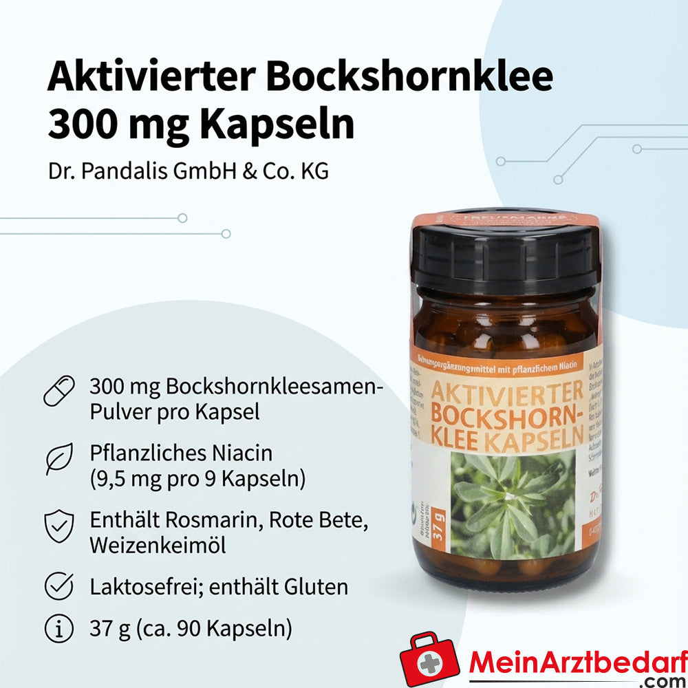 Dr Pandalis Geactiveerde Fenegriek 300 mg Capsules 90 Capsules