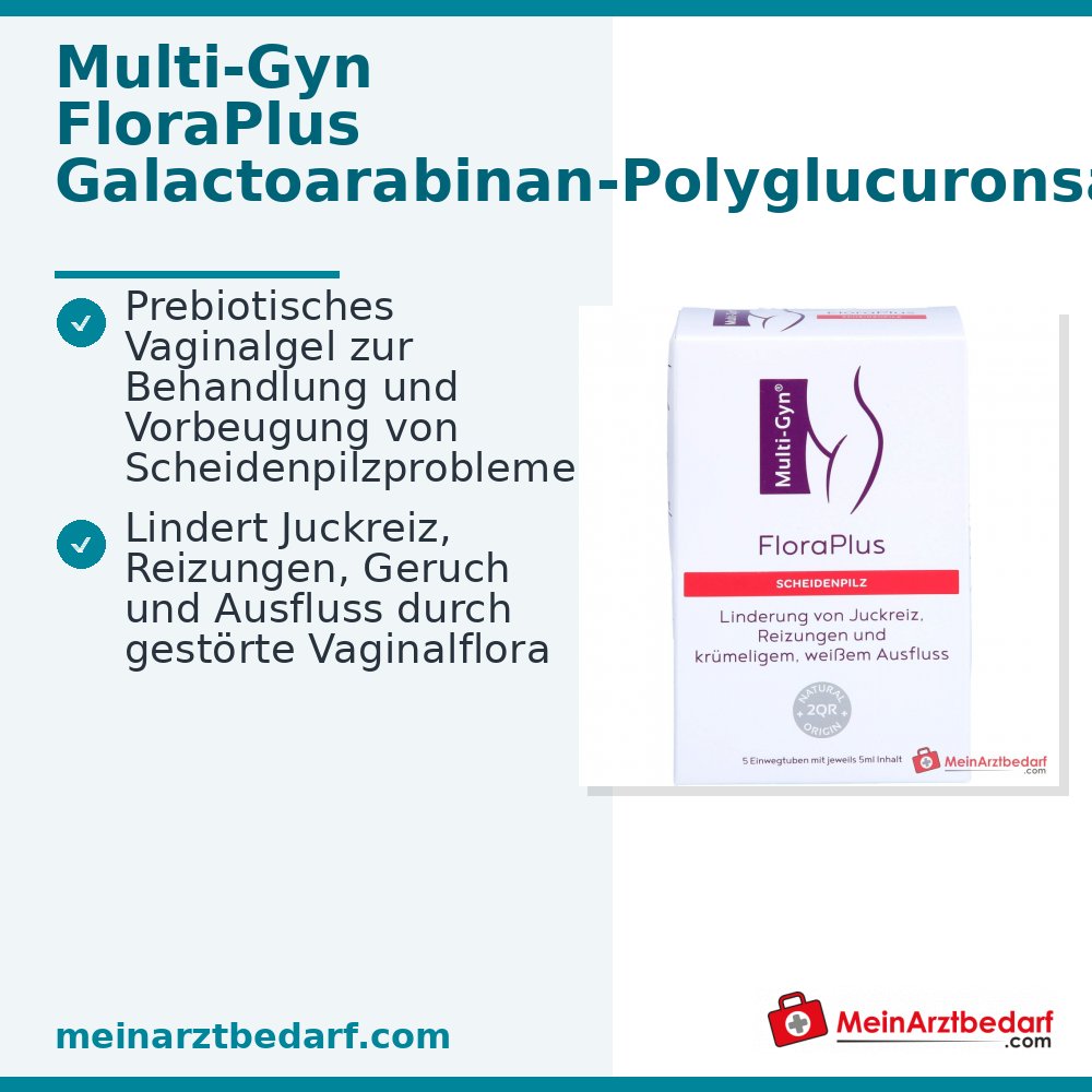 Multi-Gyn FloraPlus prebiotyczny żel dopochwowy z laktitolem i fruktooligosacharydami 5 x 5 ml