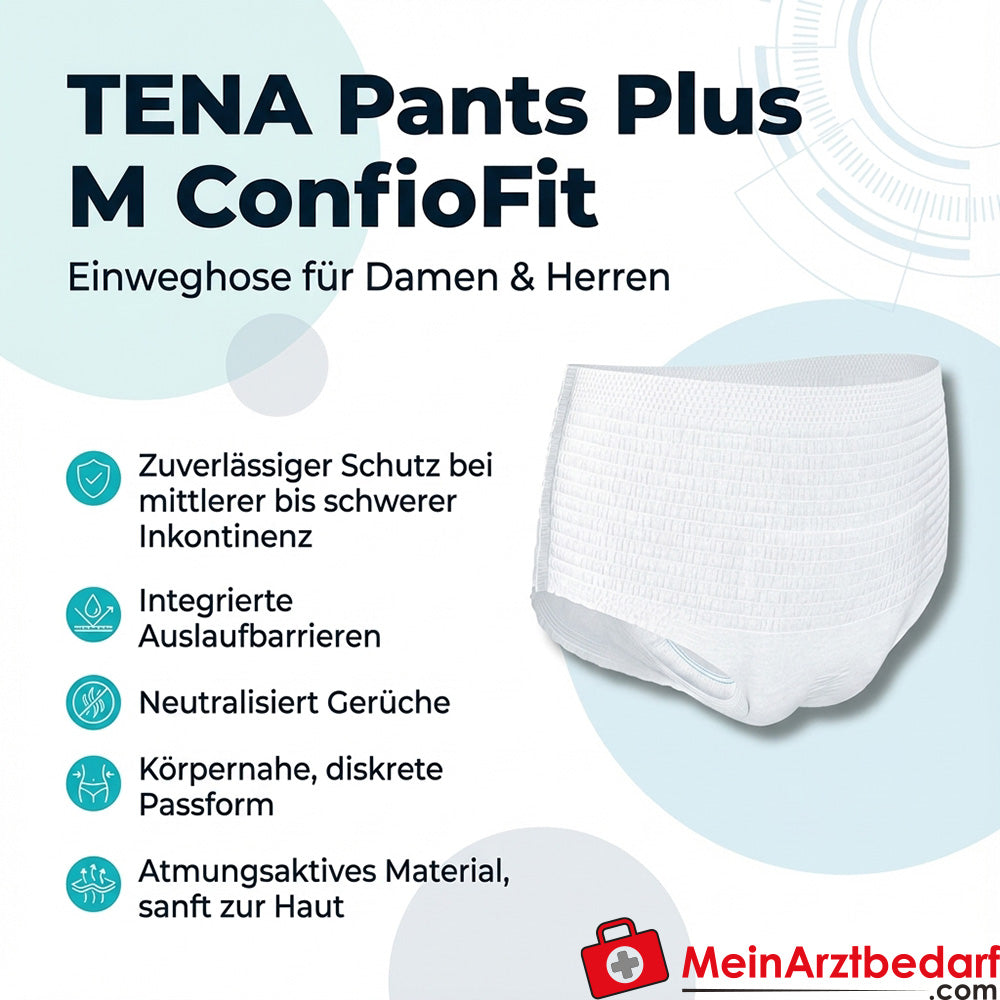 TENA Pants Plus ConfioFit M Einweghose Unisex für mittlere bis schwere Inkontinenz