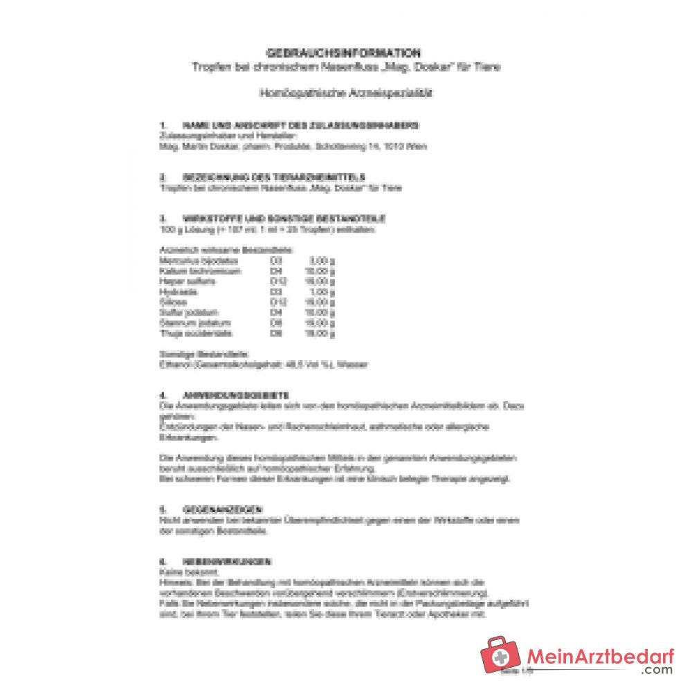 Vomisal 5 vet Psychotria ipecacuanha Dil. C30 Ampułki do wstrzykiwań 40 x 2 ml