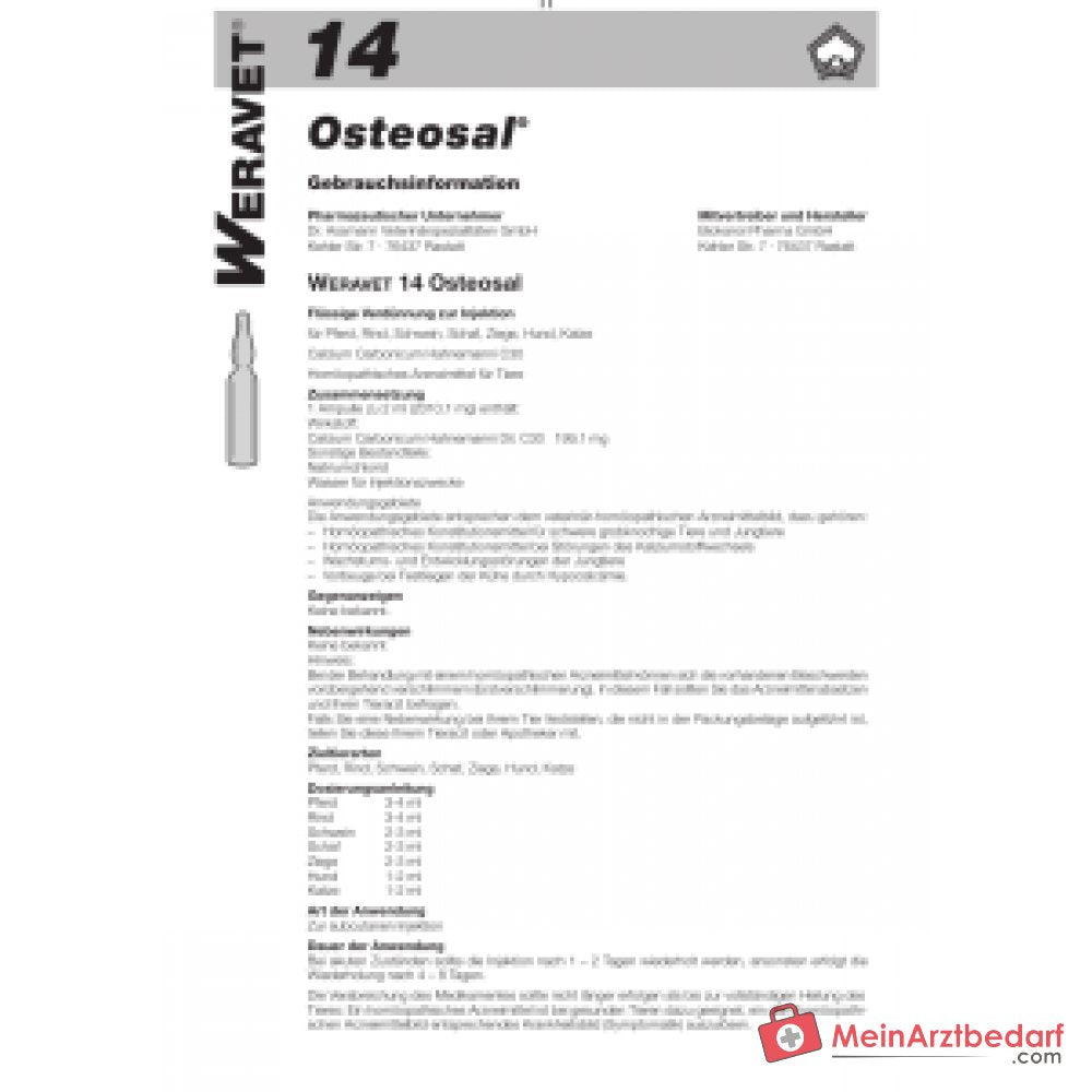 Vomisal 5 vet Psychotria ipecacuanha Dil. C30 Ampułki do wstrzykiwań 40 x 2 ml