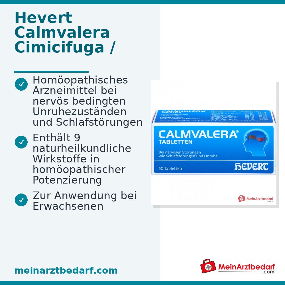 Calmvalera tabletten Calm-9-Complex (9 werkzame bestanddelen) 50 tabletten